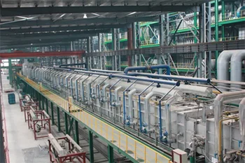 Ligne de production de bobines d'acier galvanisé